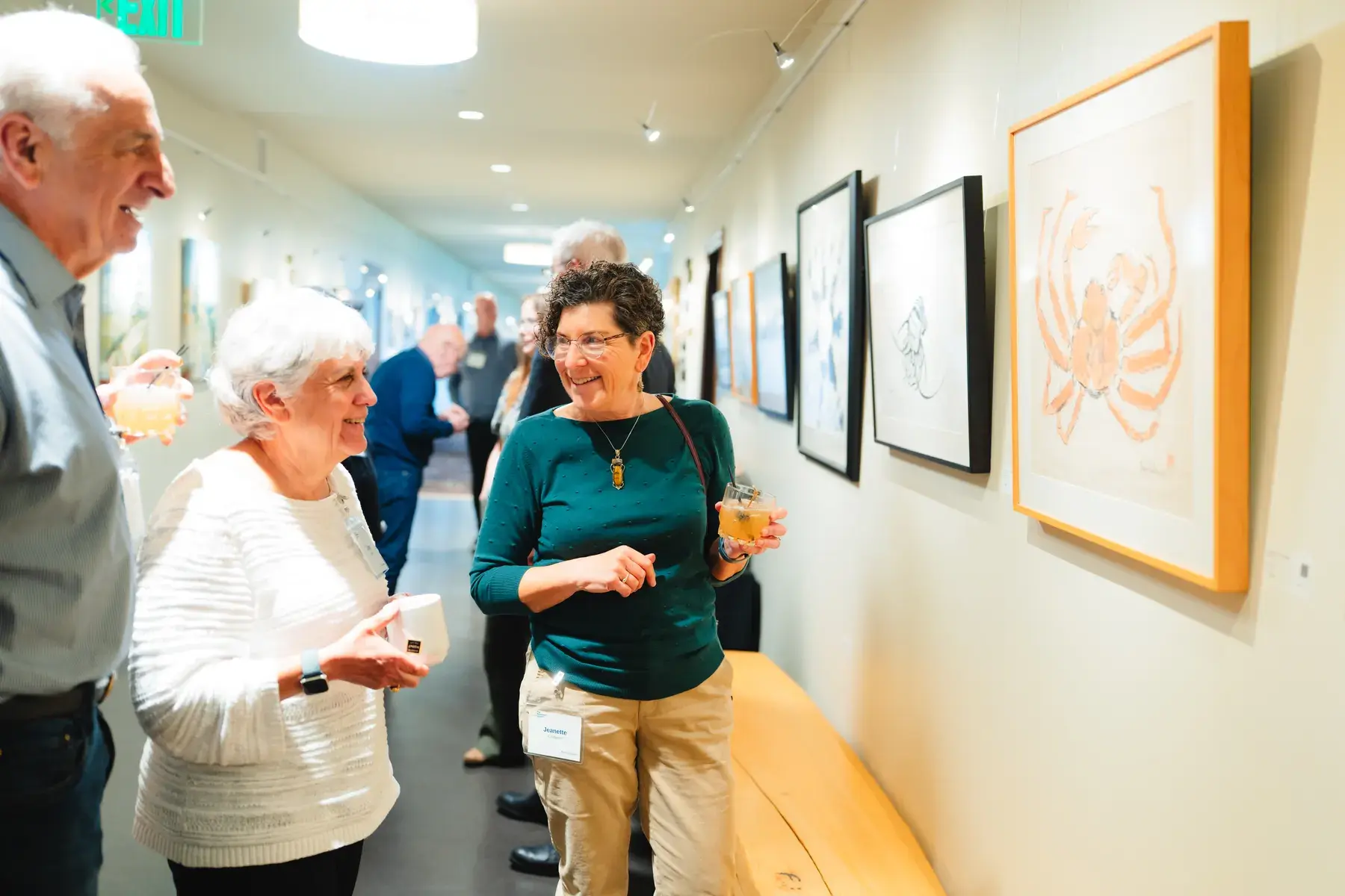 TRS clients enjoying conversation at an event